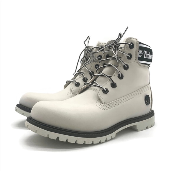 Timberland Premium 6” Waterproof White Logo Boot - Picture 3 of 5